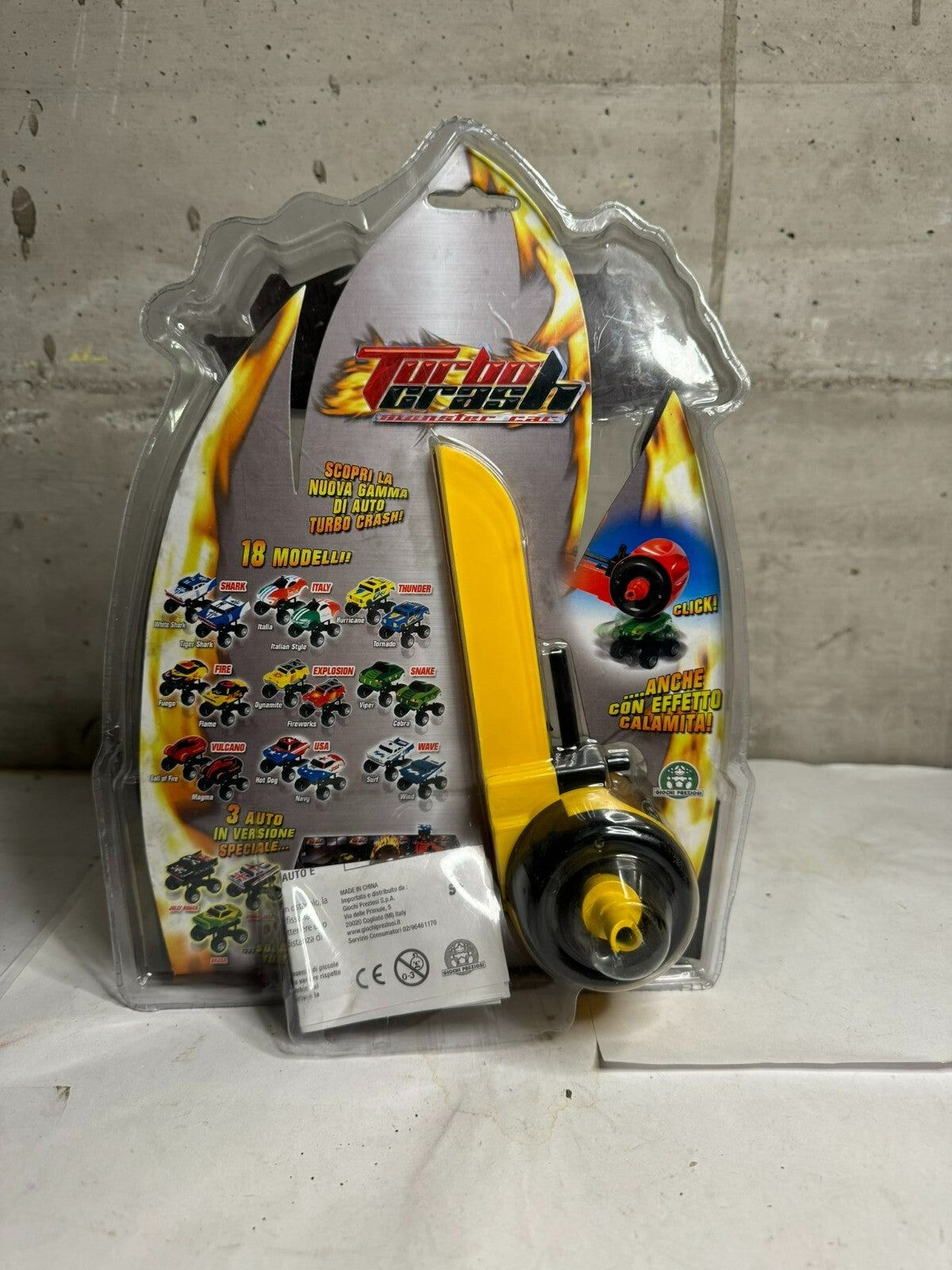 TURBO CRASH MONSTER CAR GIOCHI PREZIOSI WIND MOTOR GAMES Playset rare new