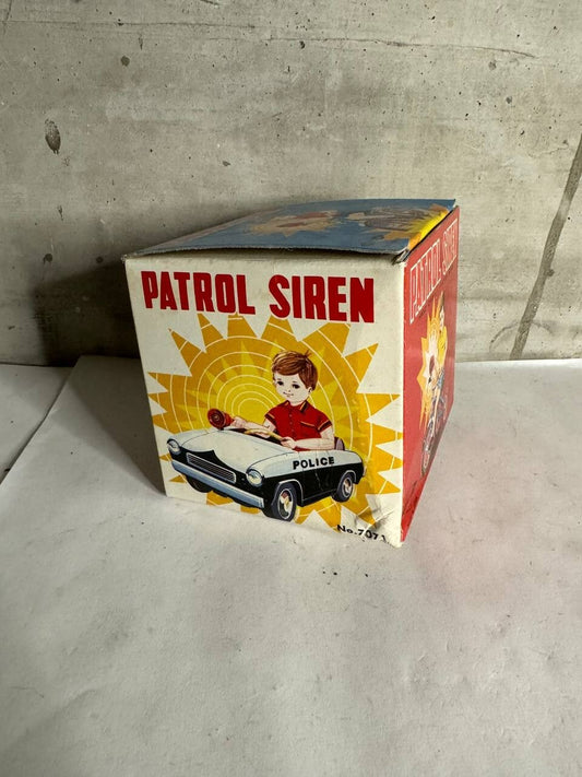 Patrol siren sirena a frizione vintage nuova funzionante anni 80