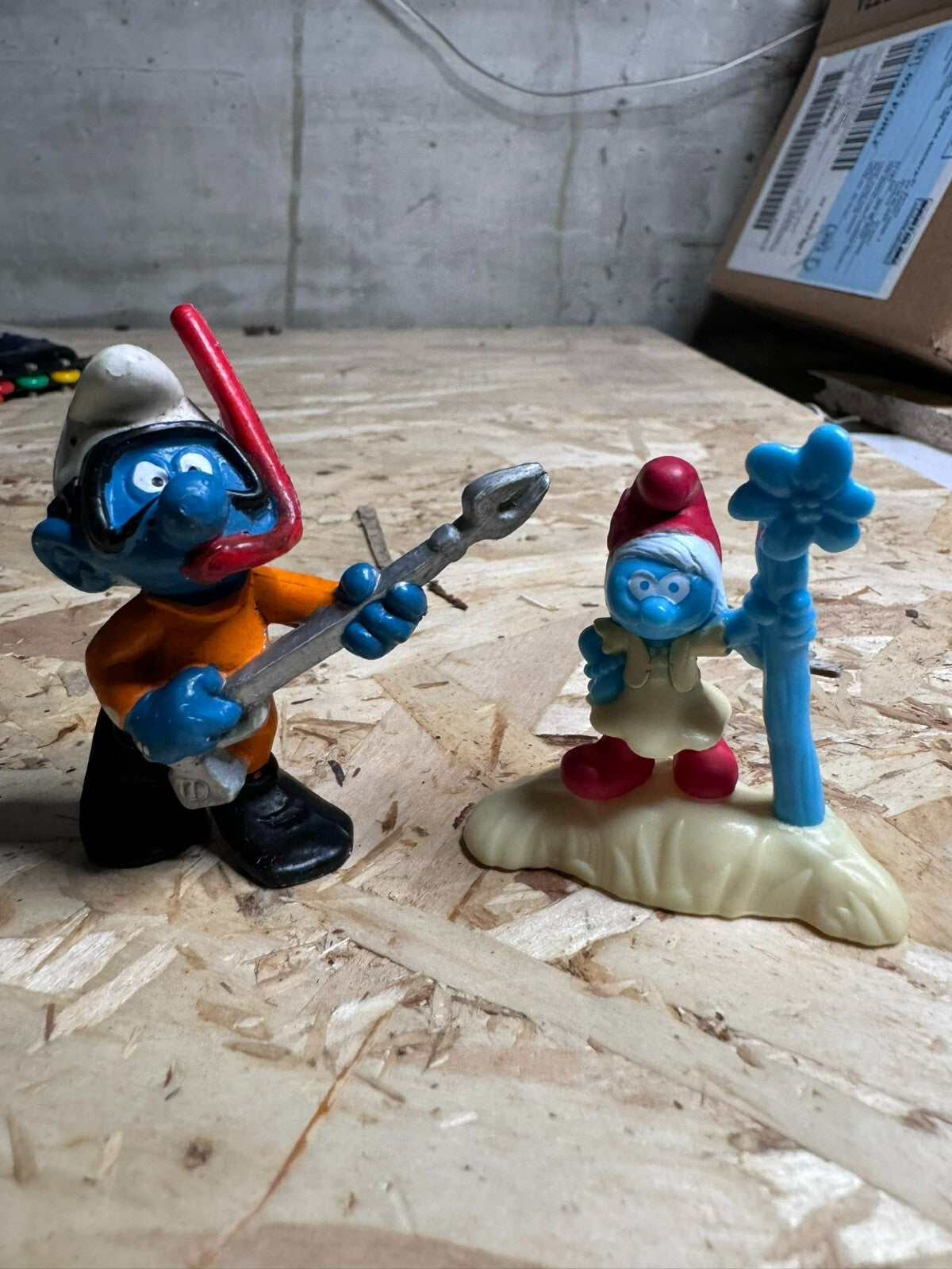 figure puffi vintage puffo sub