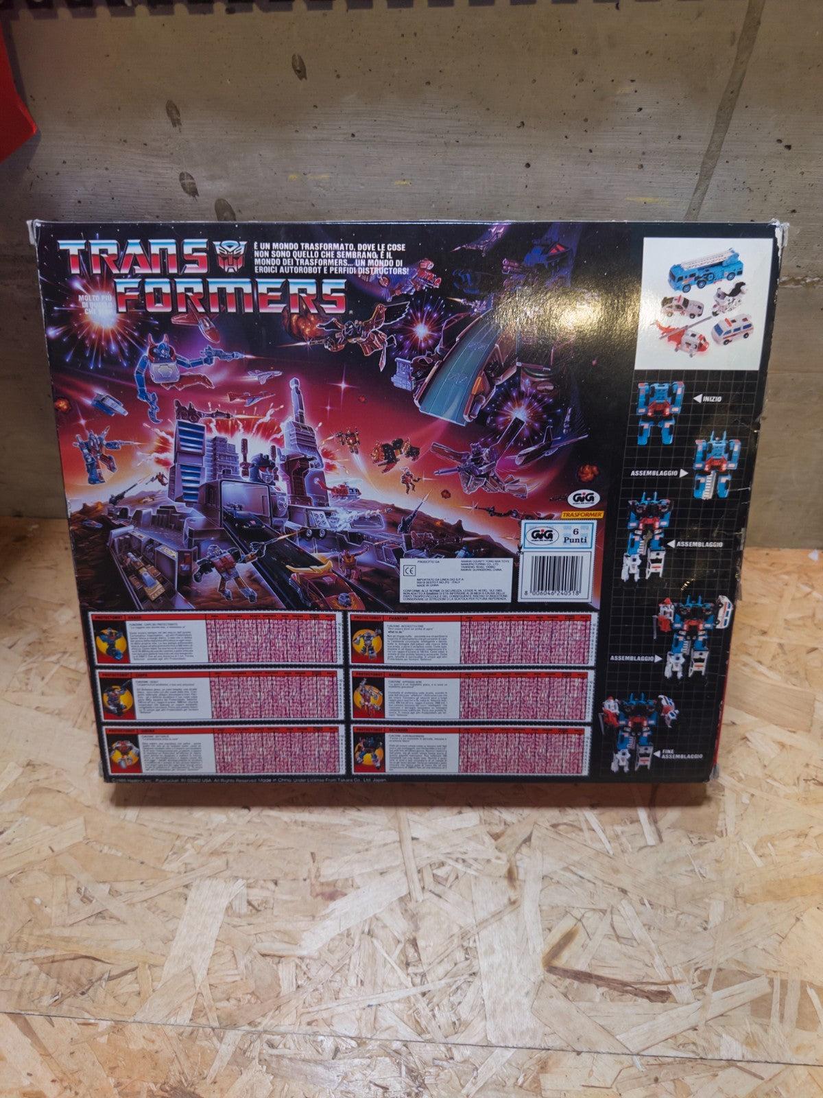 TRANSFORMERS G1 GIG TAKARA HEROIC AUTOBOT DEFENSOR incompleto