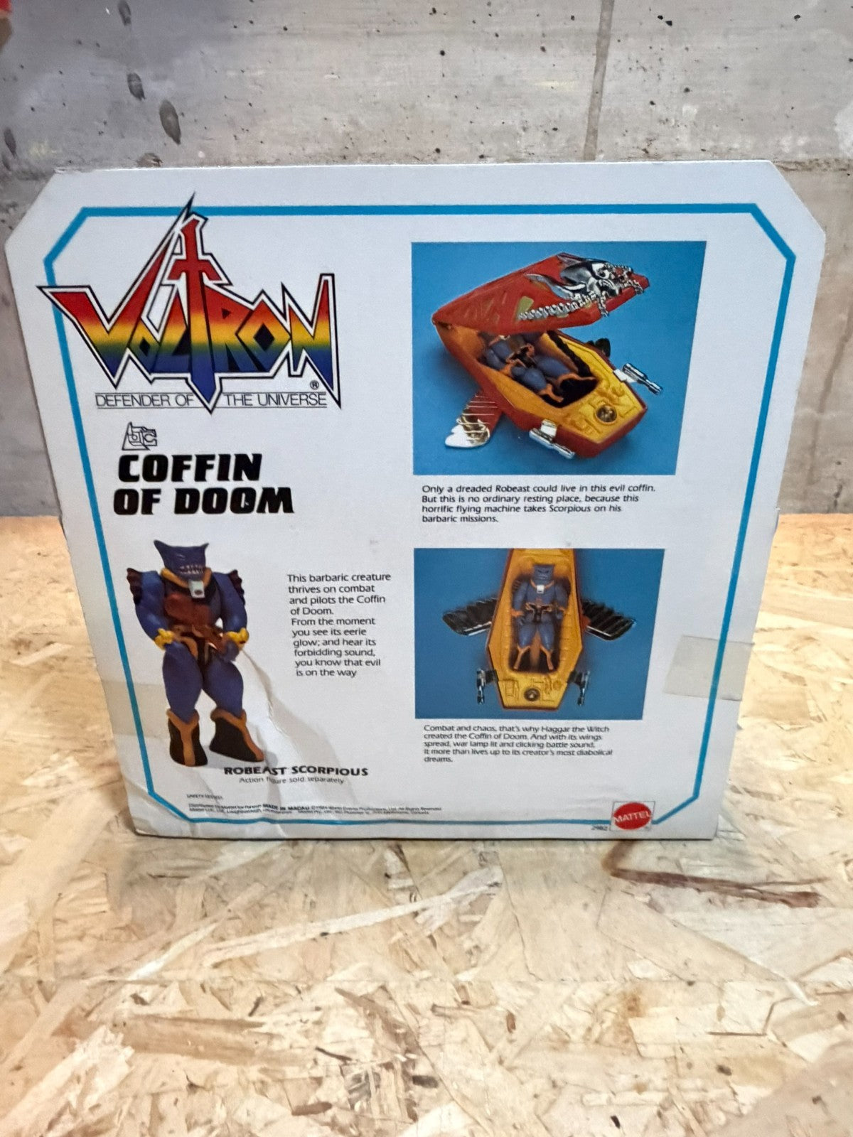 VOLTRON COFFIN OF DOOM Mattel Toy Vintage 1984