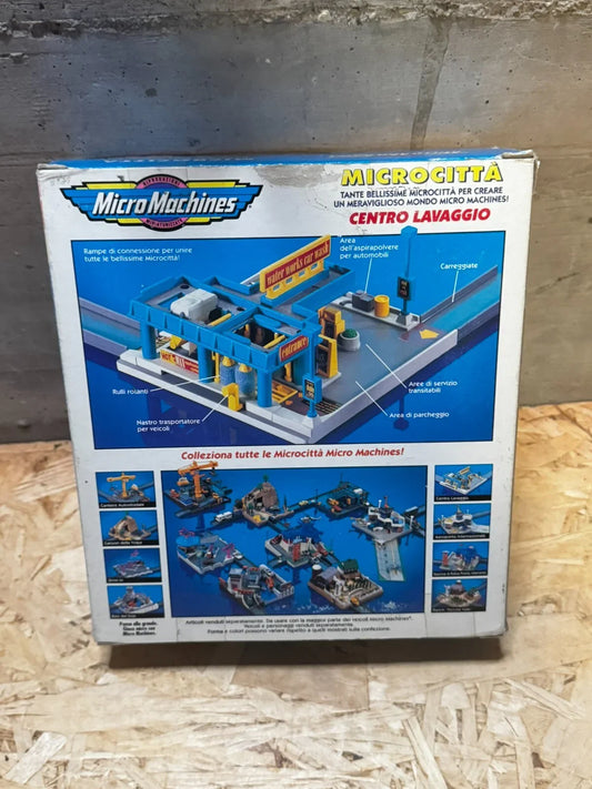 *MM1 MICRO MACHINES CENTRO DI LAVAGGIO PLAYSET 1994 GALOOB CITTA' CITY VINTAGE