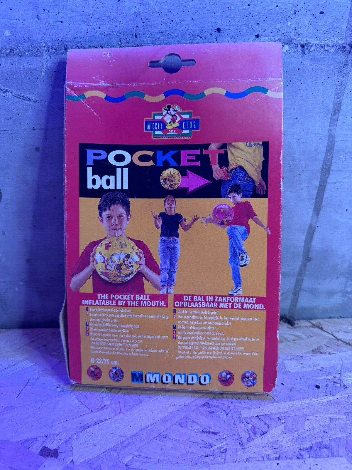 Mondo Ball Pippo Disney Vintage Vecchio Raro Alter Mondo Pippo Palla Playmaker