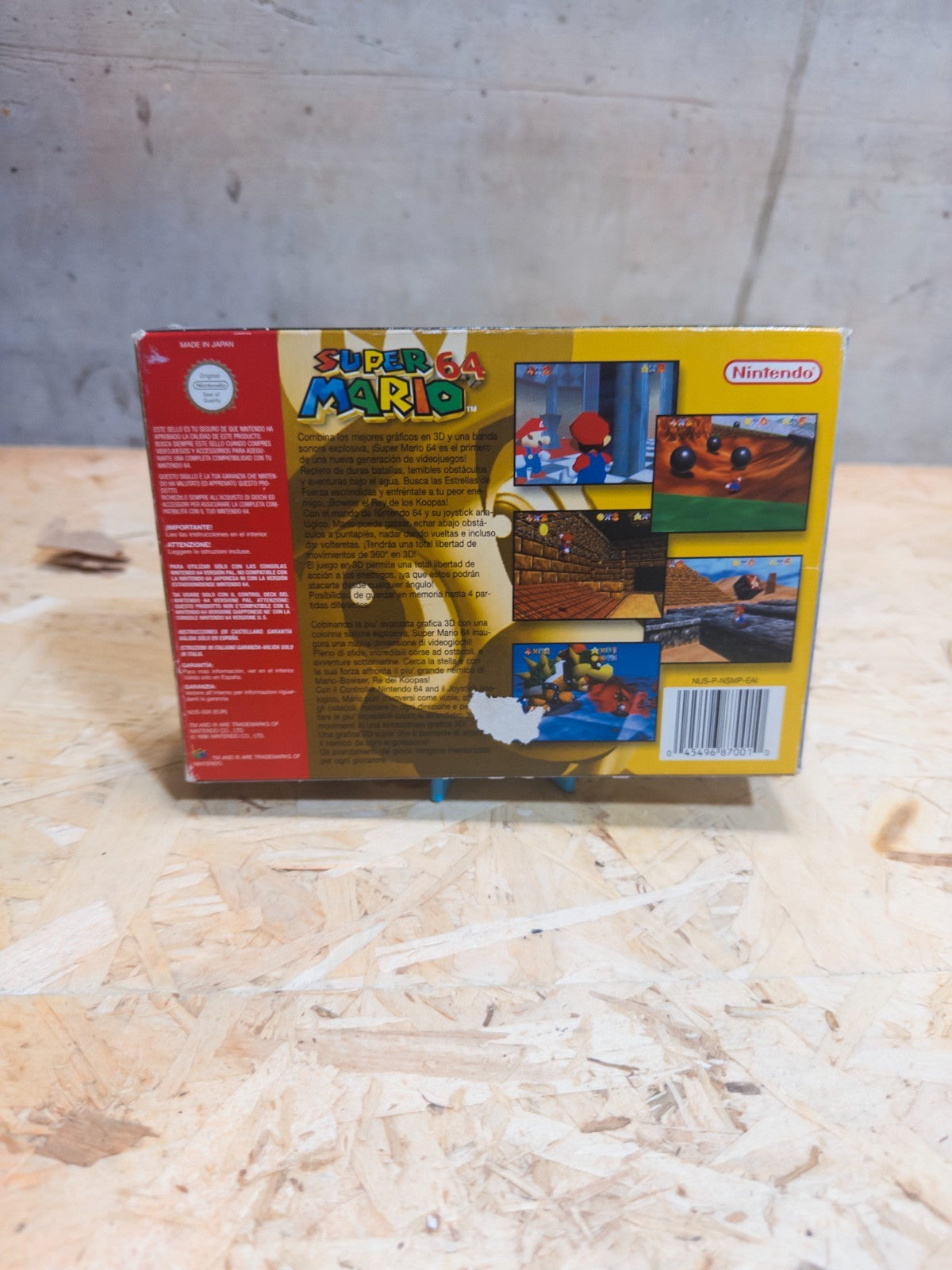 Super Mario 64 | Nintendo 64 IMBALLO ORIGINALE N64 italiano con istruzioni gioco