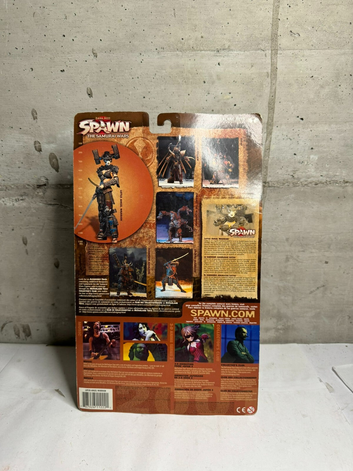 Spawn The Samurai Wars Dark Ages Modellino Angelo Guerriero Loto Vintage