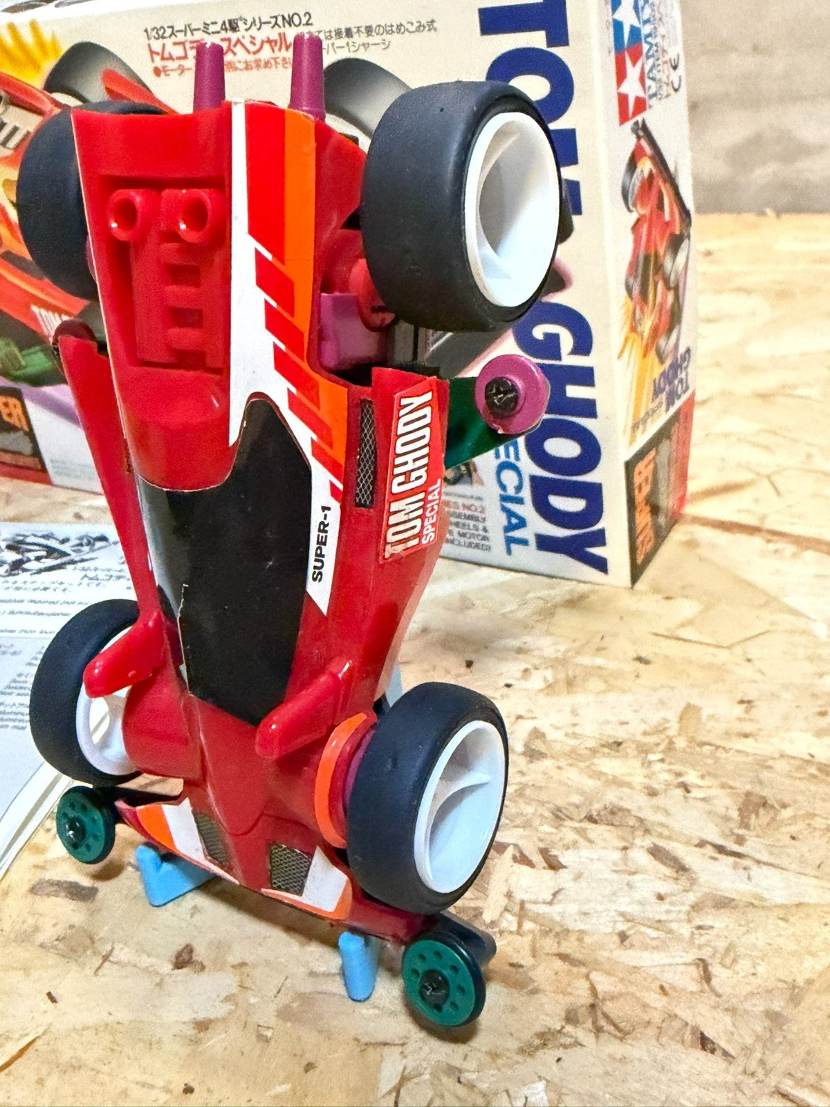 TAMIYA 19502 SUPER Mini 4WD TOM GHODY SPECIAL Super-1 Chassis ORIGINALE