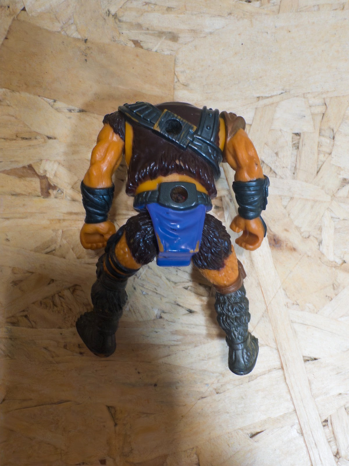 Vtg CHAP MEI Beast Raider Orange Alien Barbarian 3.5" Figure