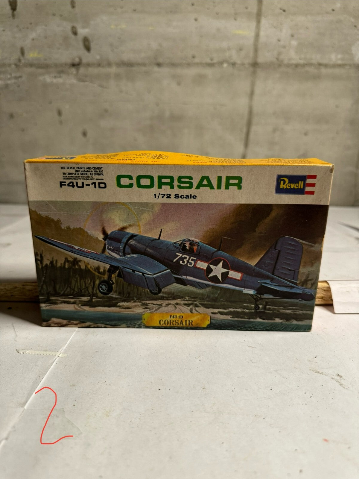 Revell H625 F4U-1D Corsair kit modellino scala 1/72. 1963