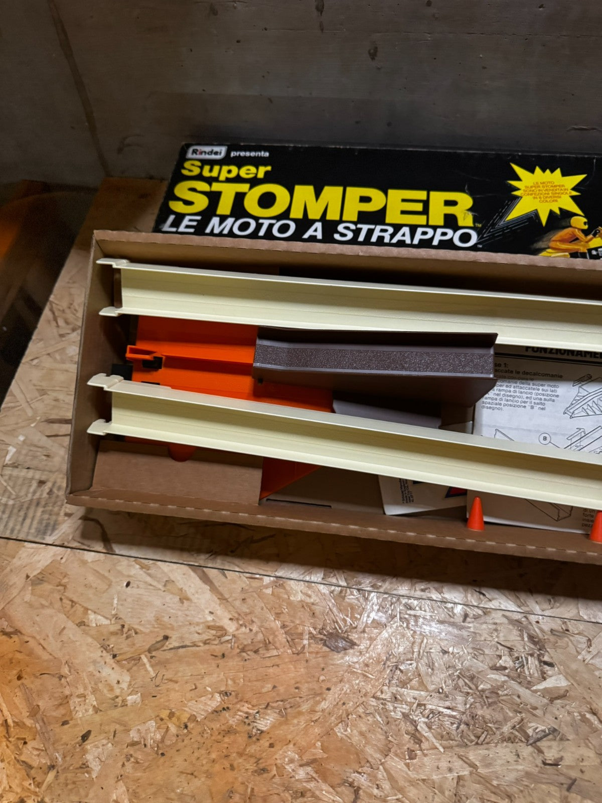 Super Stomper Polistil Rindei Moto strappo Tear away motorcycle circuit pista