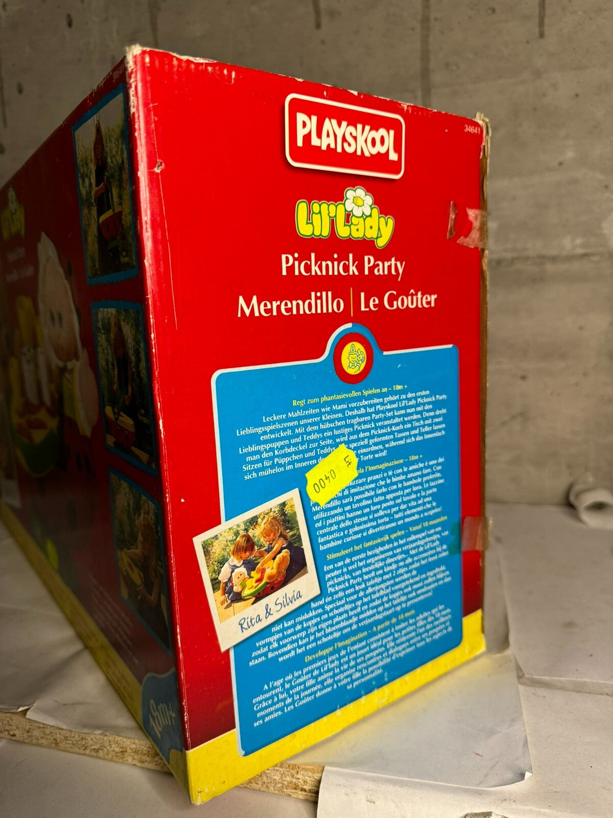 PLAYSKOOL LIL'LADY PICKNICK PICNIC PARTY RITA SILVIA MERENDILLO SET FOR DOLLS
