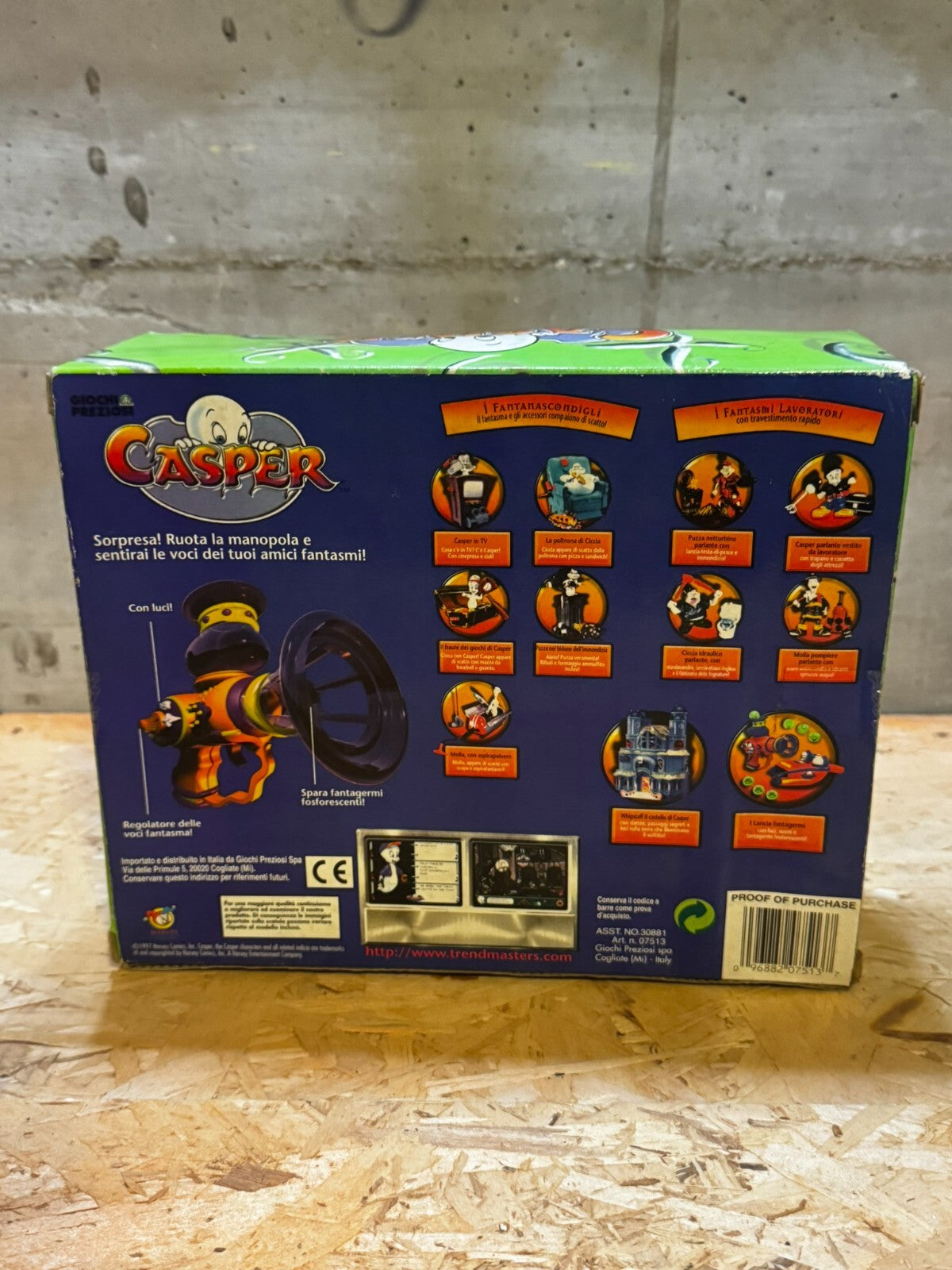 Vintage 1997 Harvey Comics Trendmasters Casper FLESHIE Blaster