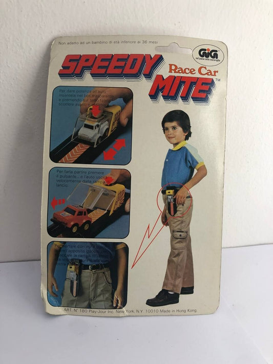 Vintage Play Jour ~ Speedy Mite Race Car with Blast Off Speed Ramp ~ Porsche