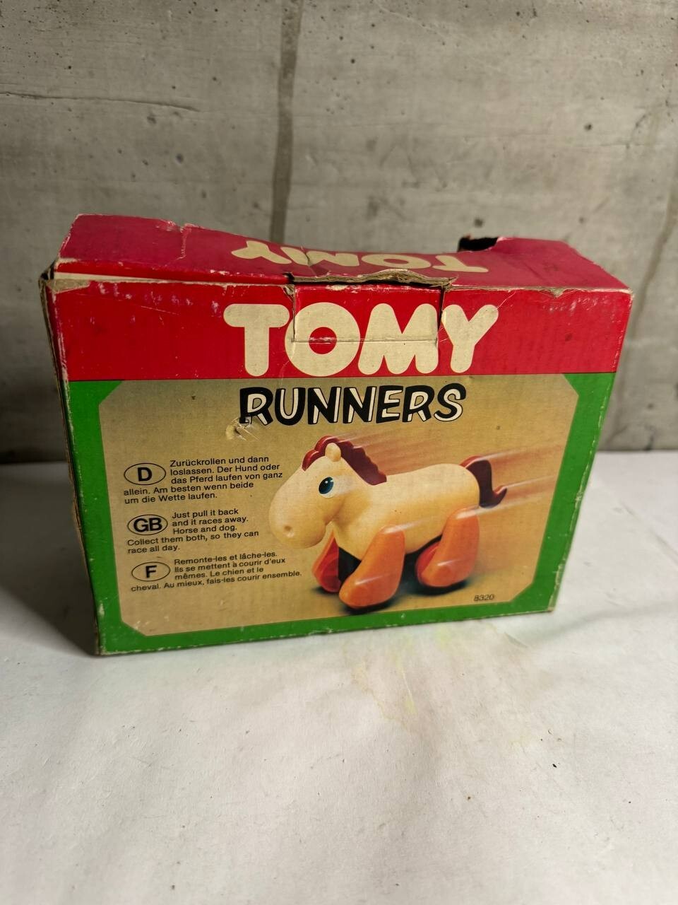 Runners - giocattolo da traino vintage giocattolo cavallo figura 12 cm Tomy