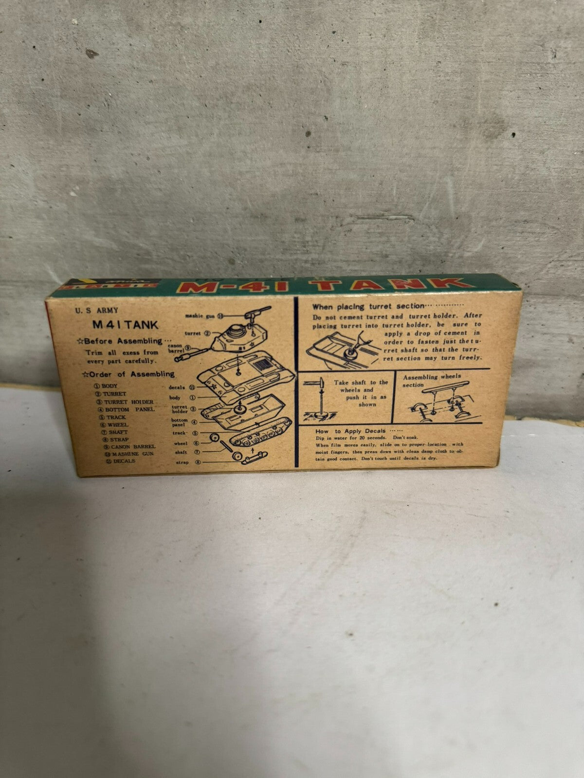 M-41 Tank Sanwa Model plastic