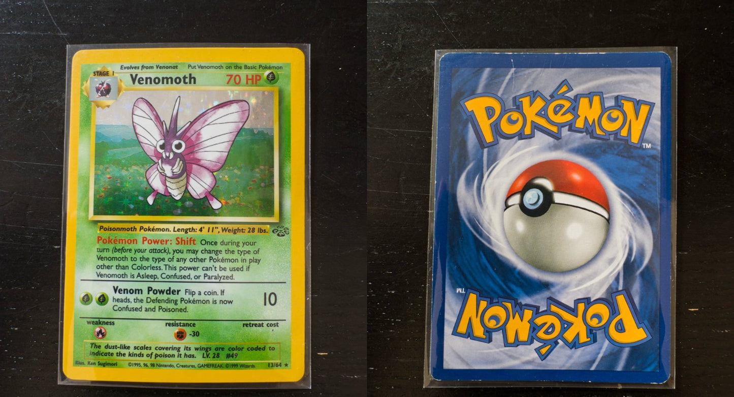 Pokémon Venomoth Holo 13/64 Jungle Unlimited Inglese
