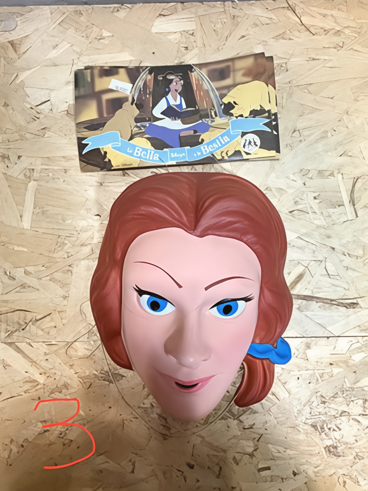 Maschera di Bella e la Bestia Disney Sarti Milano anni 93