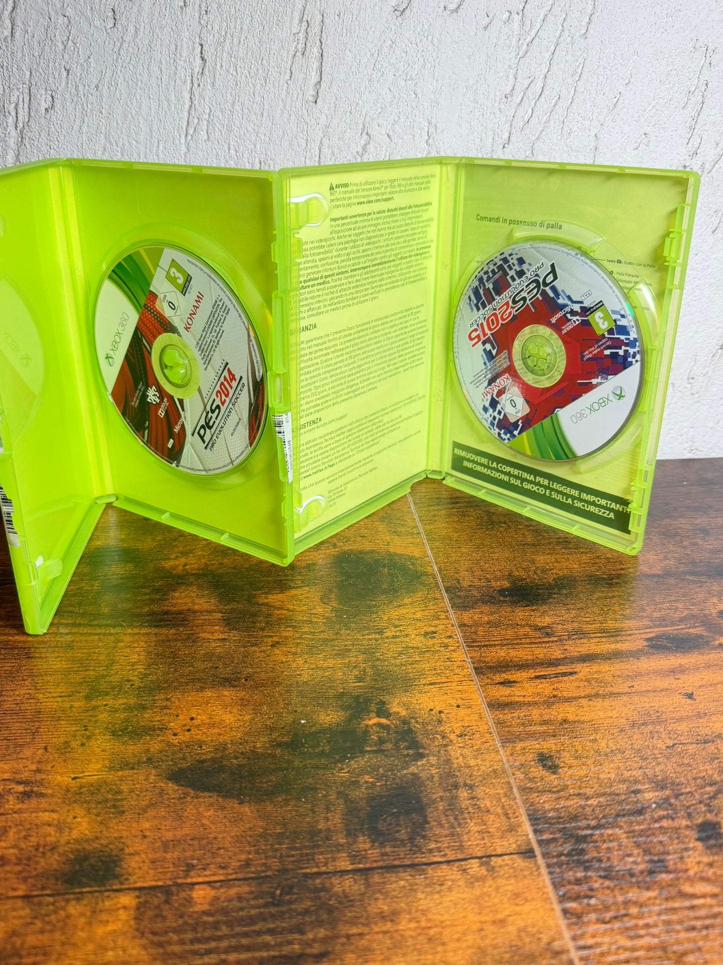 pes 2014 e pes 2015 xbox 360 (no libretti)