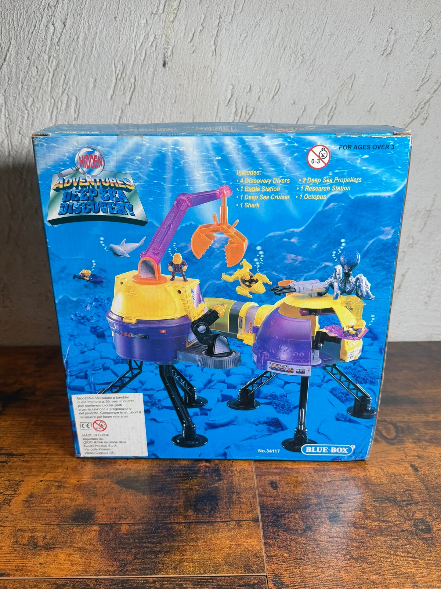 Vintage Blue Box Avventure Nascoste Discovery Deep Sea Play Set Sigillato