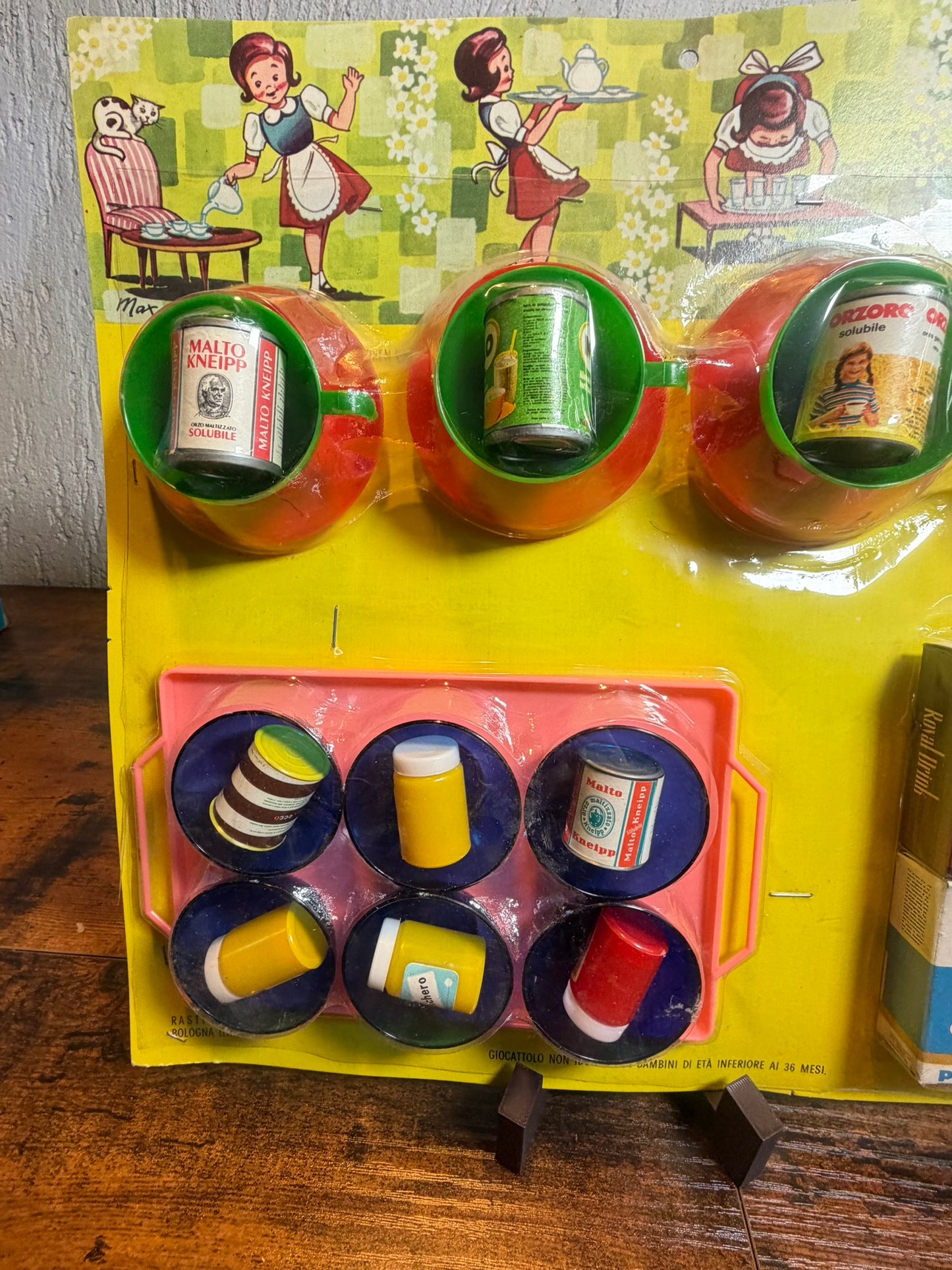 Giocattoli cucina anni 70/80 made in italy vassoio rosa