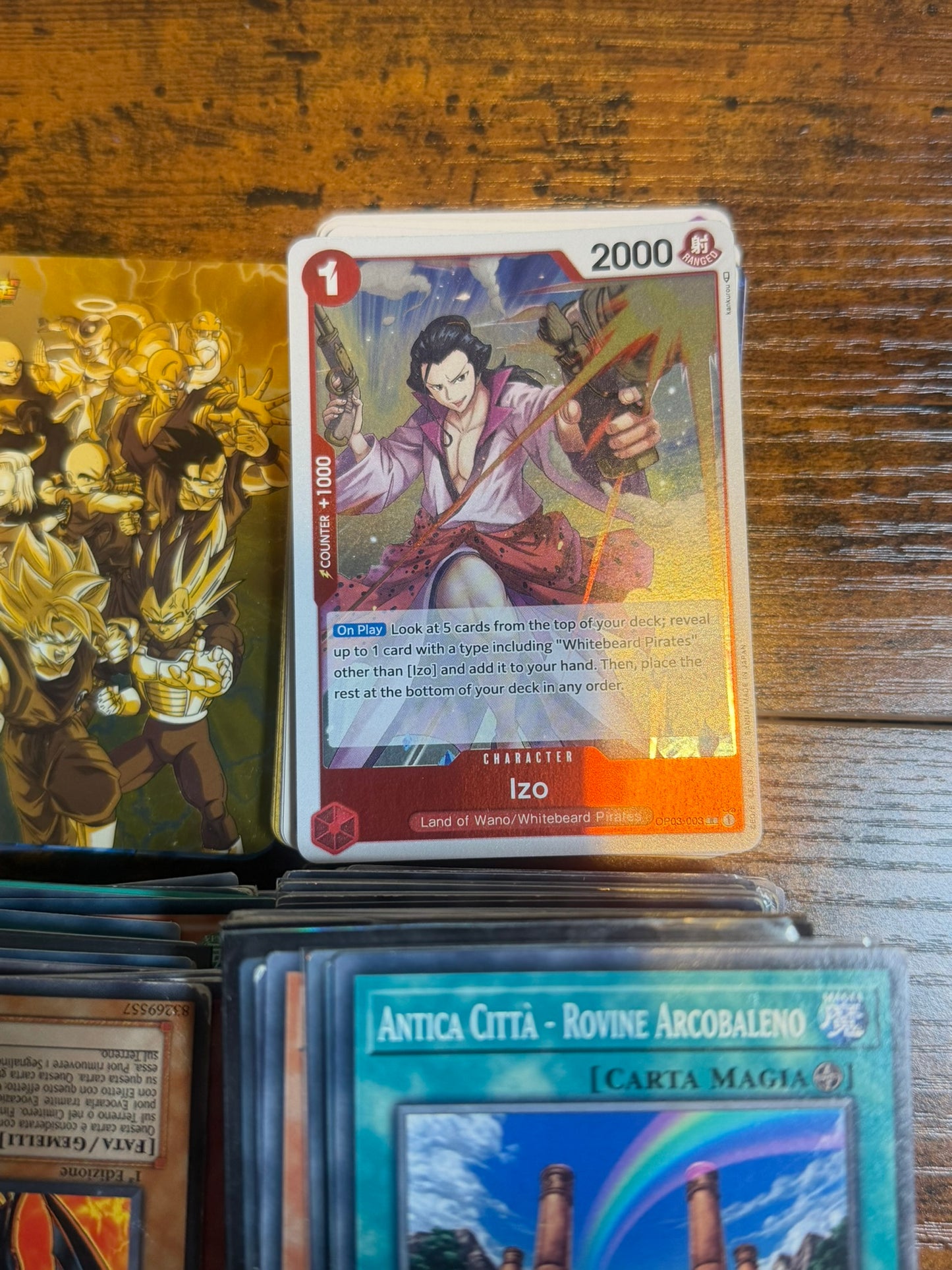 Carte miste One Piece - Dragon ball - Yugioh