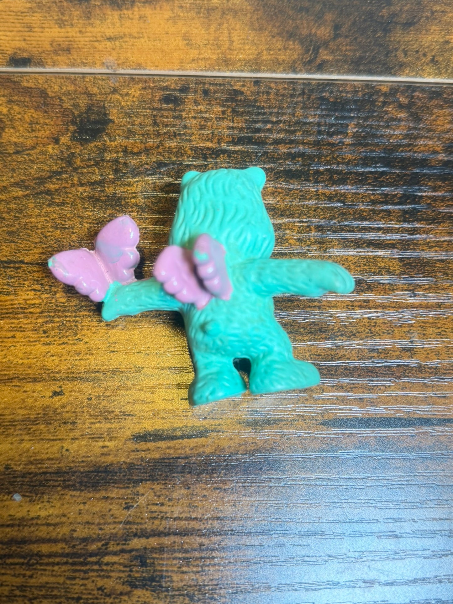 CARE BEARS BEAR GLI ORSETTI DEL CUORE GREEN W ANNI 90 TOYS VINTAGE PVC