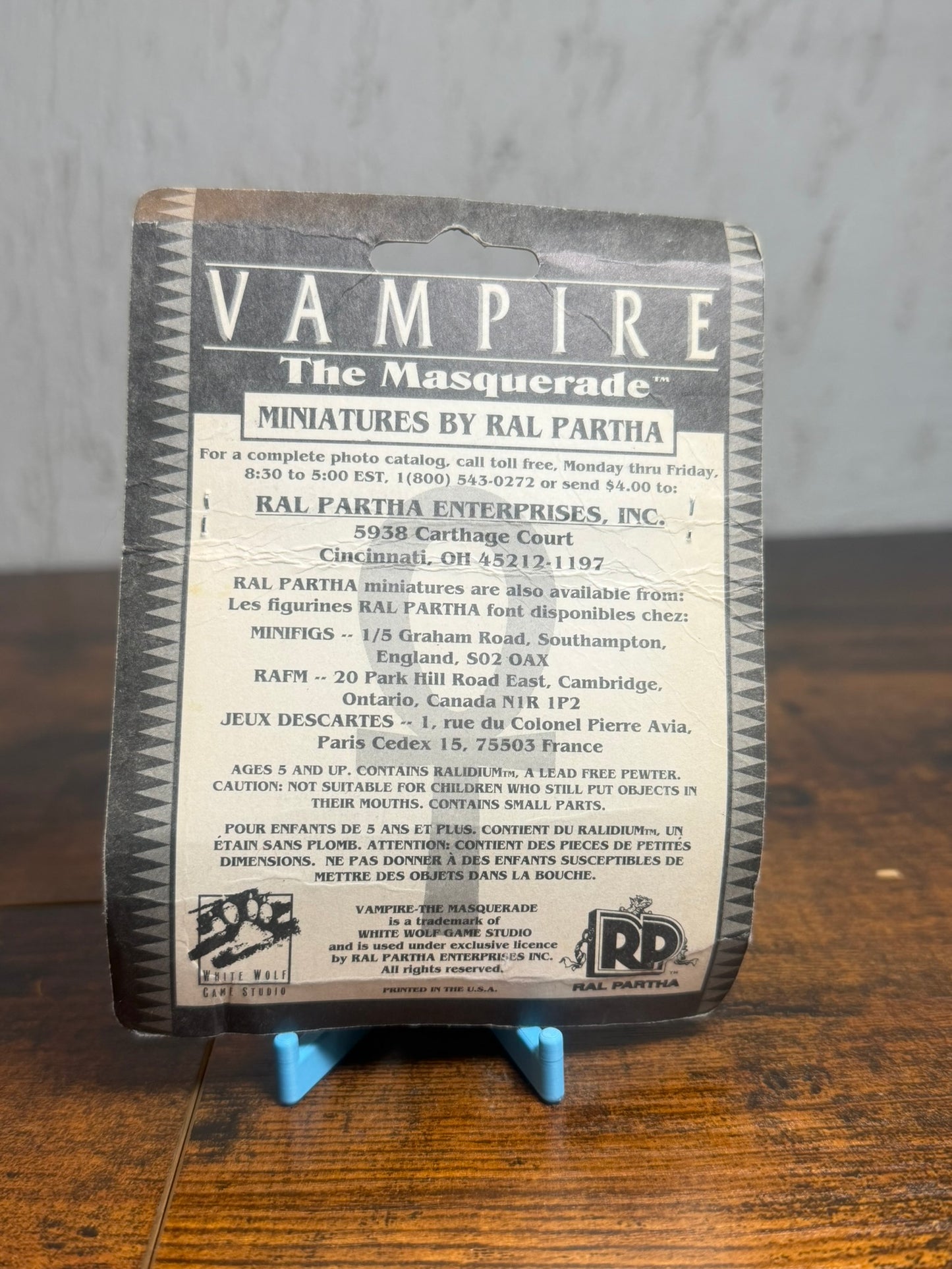 25mm Ral Partha Vampire the Masquerade 69-212 Brujah Combat Pack Lot BBA-12