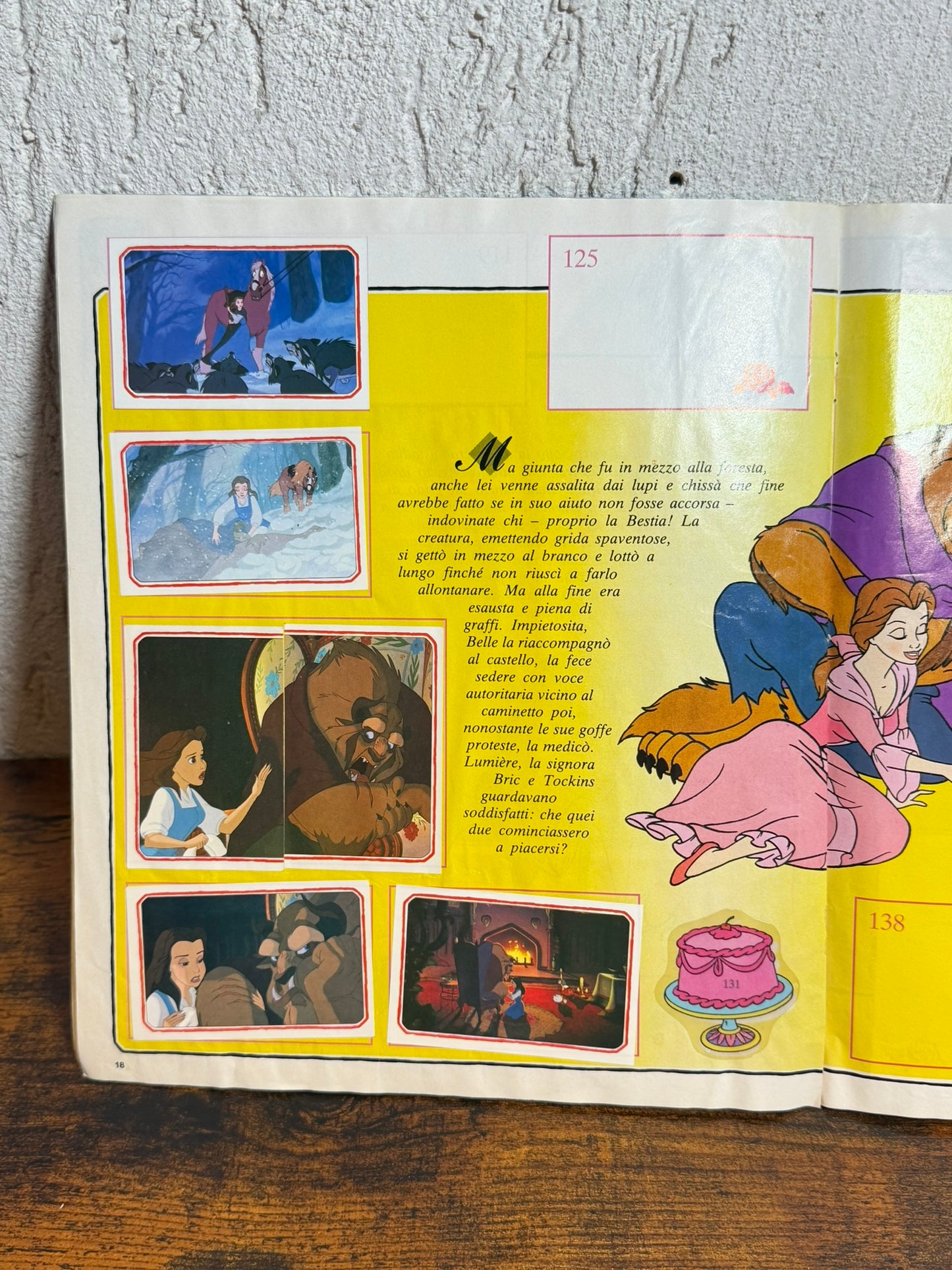 La bella e la bestia Disney Album figurine PANINI 1994 incompleto