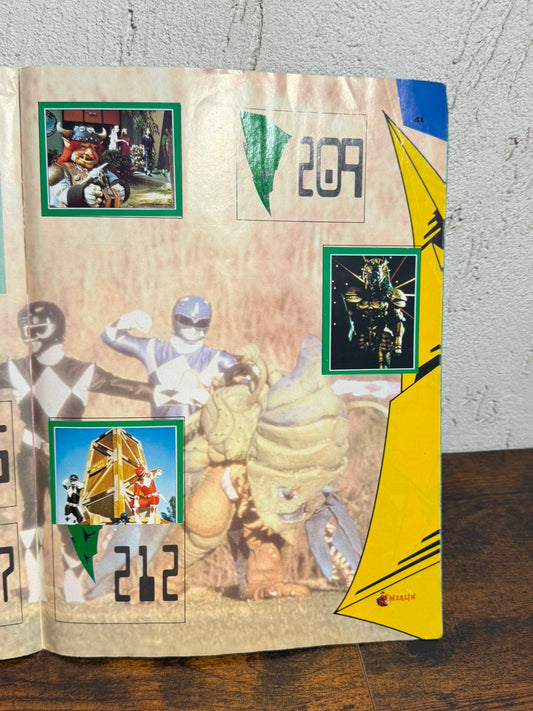 Album figurine Power Rangers sticker album Merlin collezione INCOMPLETO 1993