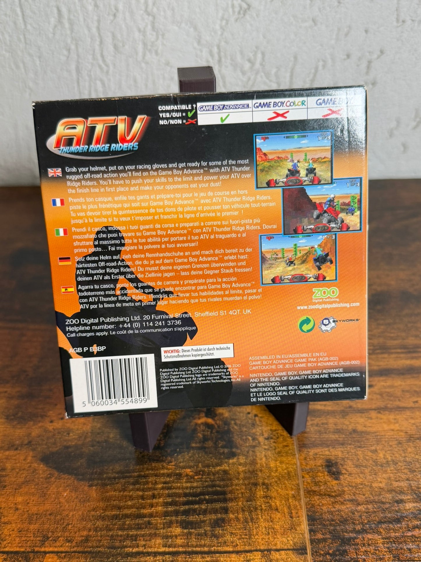ATV Thunder Ridge Riders Quad game 4 ruote Game Boy Advance