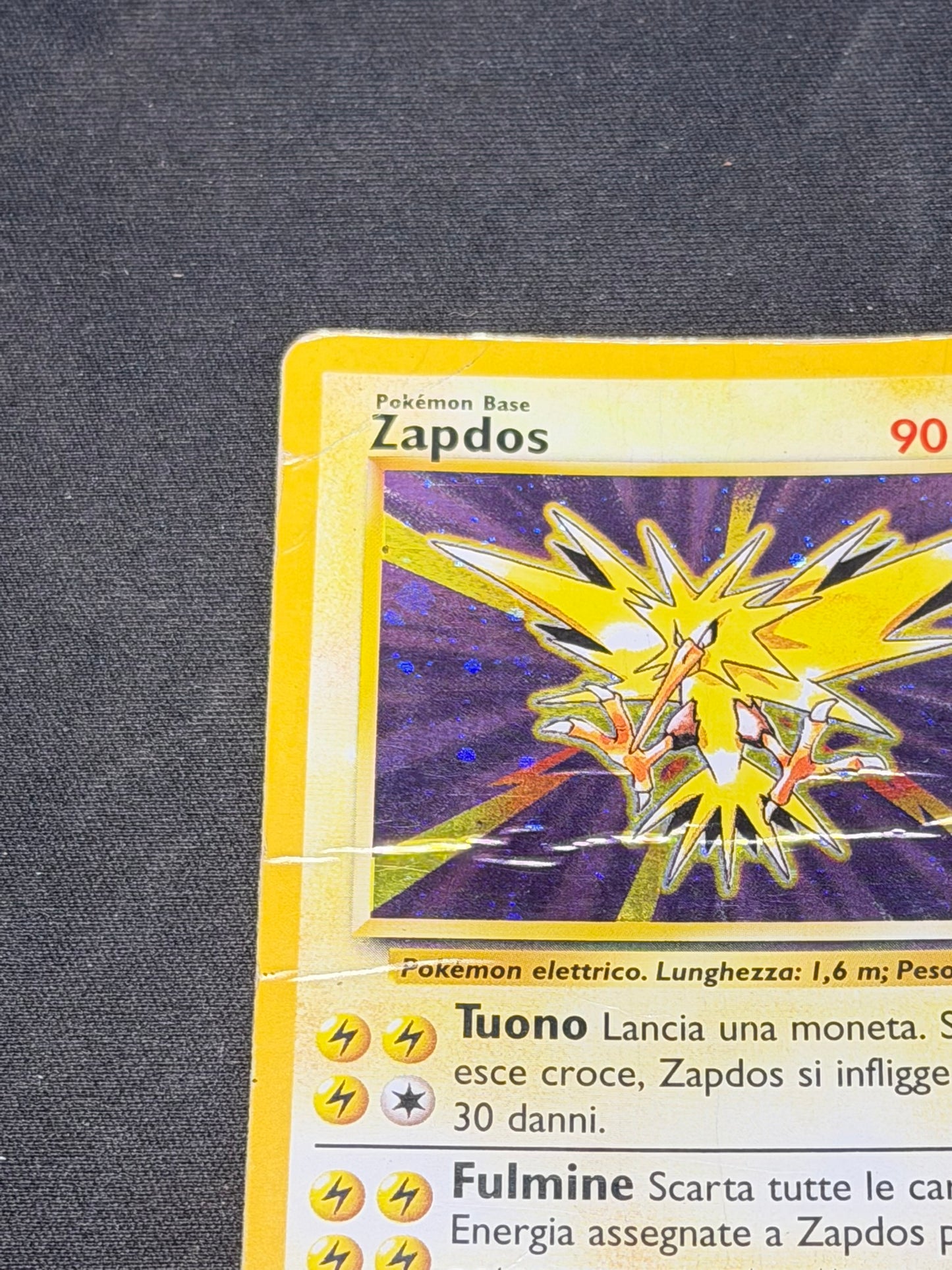 Zapdos 16/102 Carte Pokemon Holo Prima Edizione Ita poor