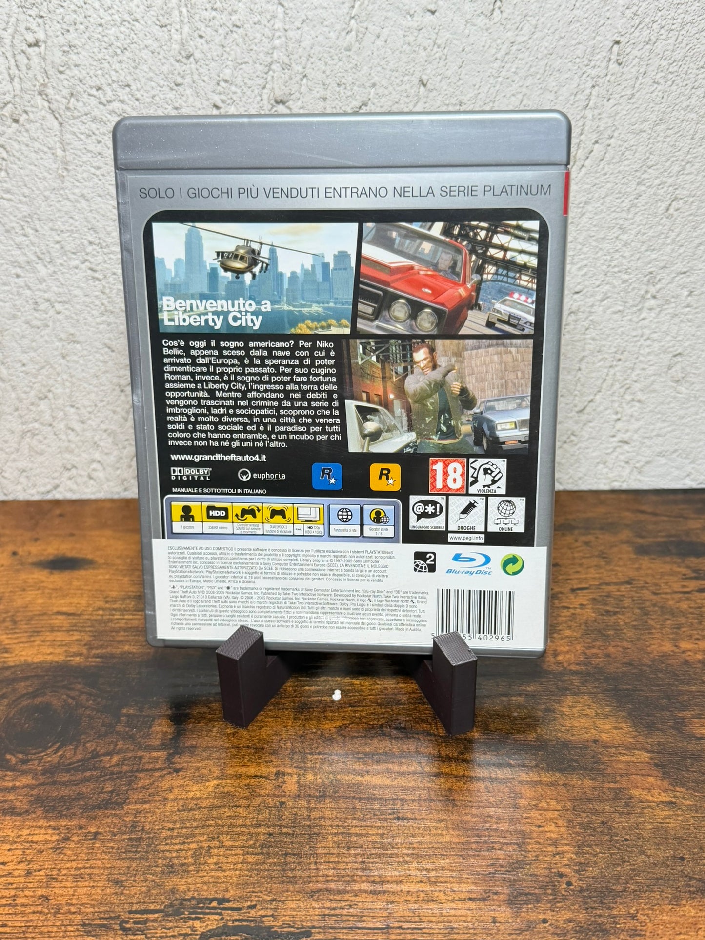 GRAND THEFT AUTO IV GTA 4 PS3 Platinum ITA Completo Mappa Guida PAL Disco Ottimo