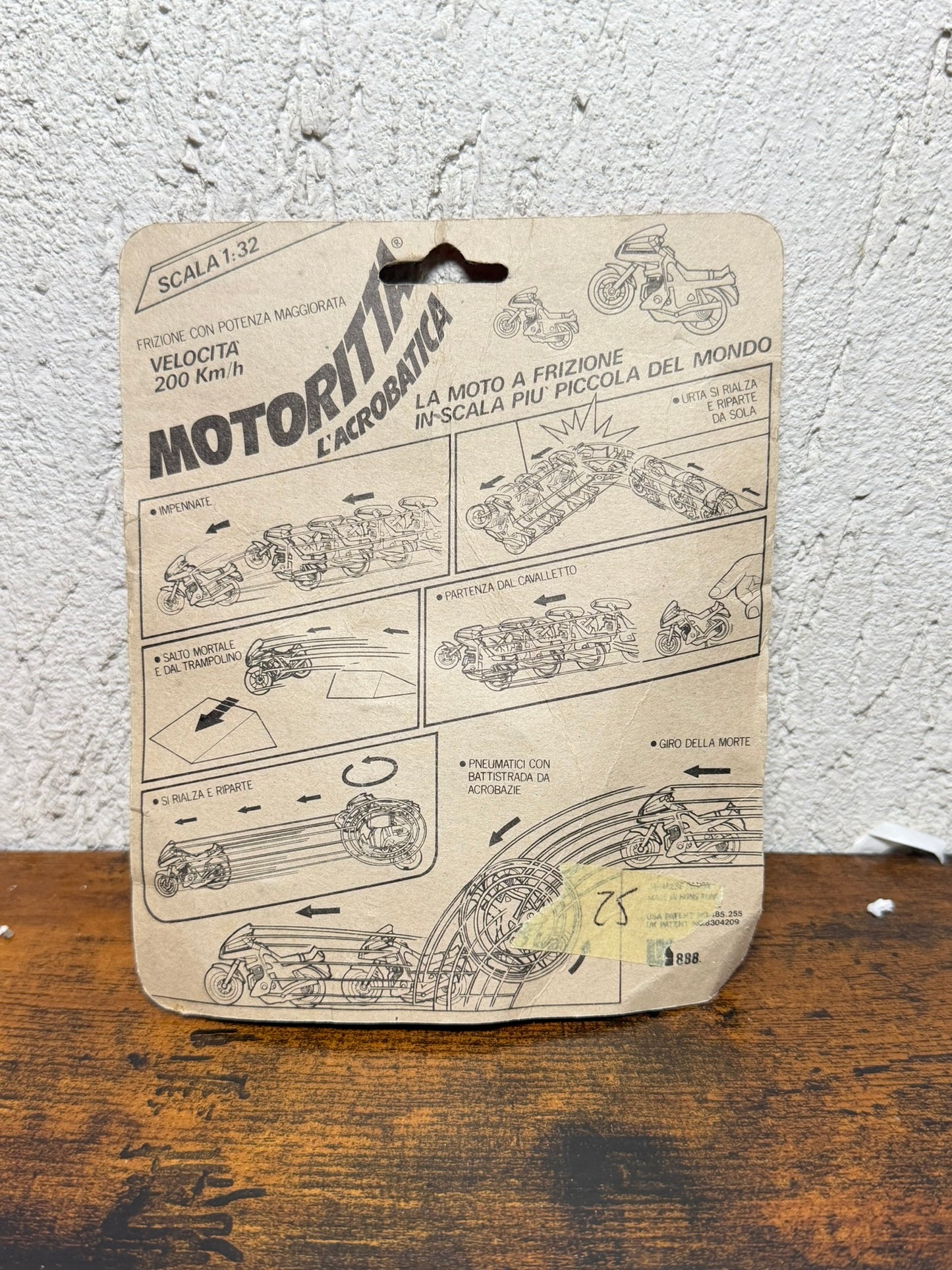 MOTORITTA L'ACROBATICA JAPANESE DESIGN MADE IN HONG KONG NEW SEALED ANNI 80