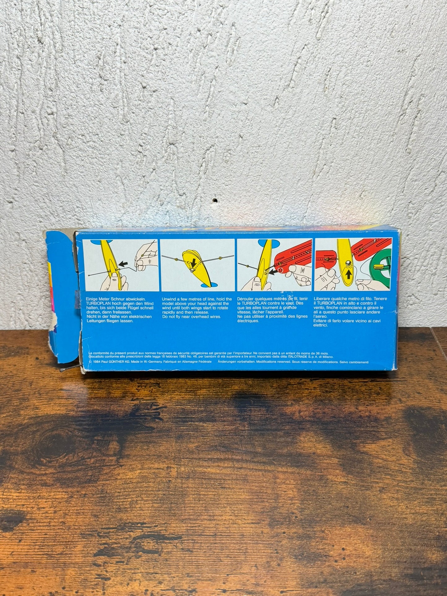 VINTAGE 1984 GUNTHER TURBOPLAN AEREO VOLO LIBERO ALI ROTANTI
