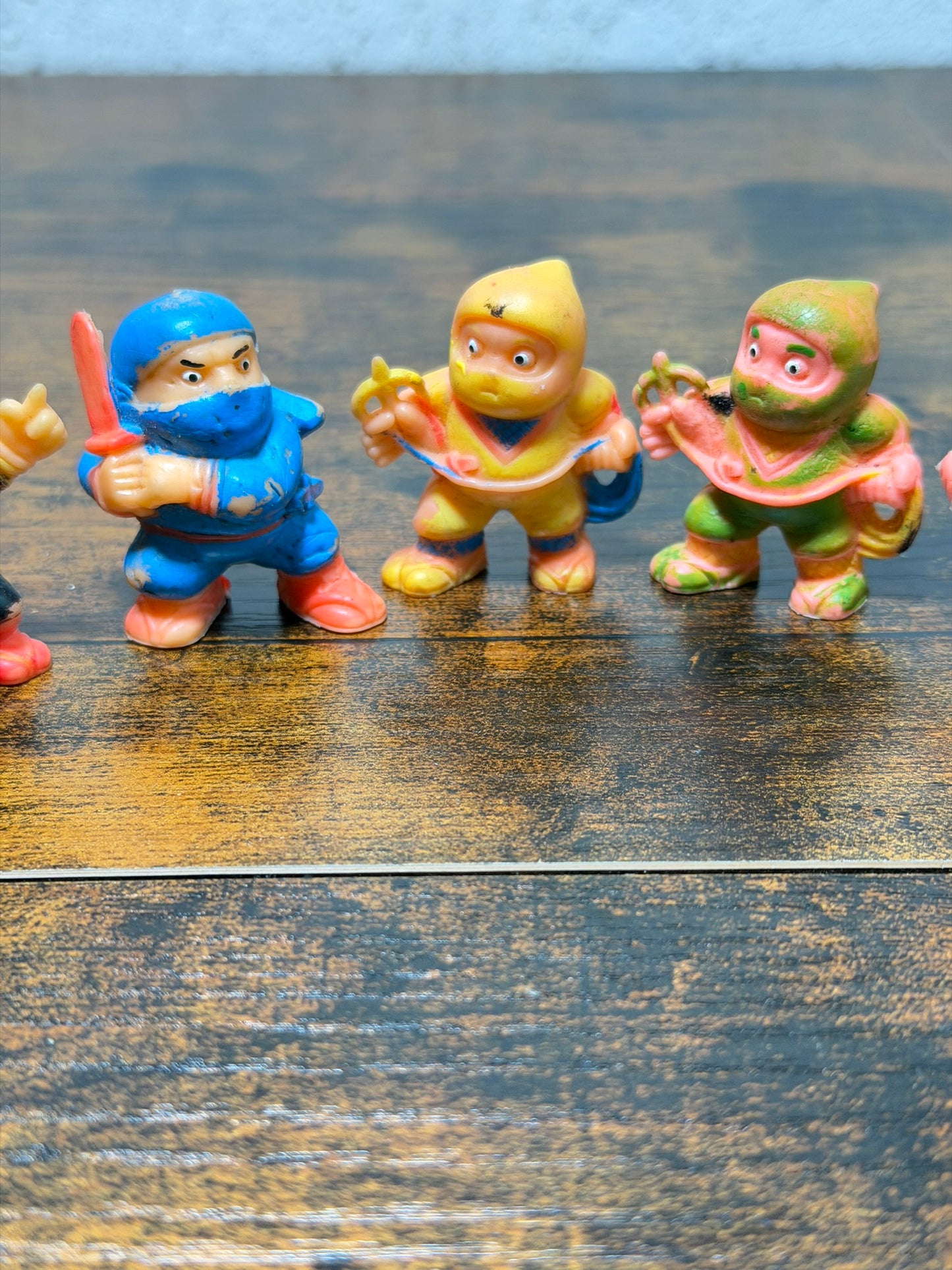 lotto 6 Figurines vintage Ninja Soma Ceppiratti 1986