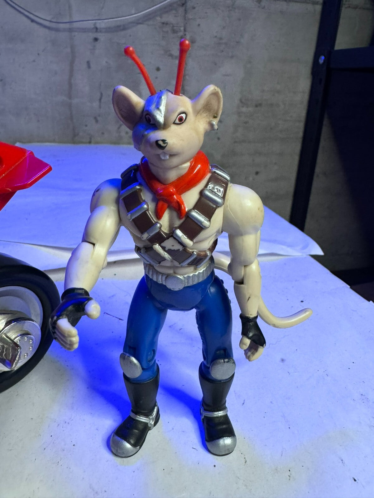 1993 Modellino Biker Mice from Mars Vinnie con moto