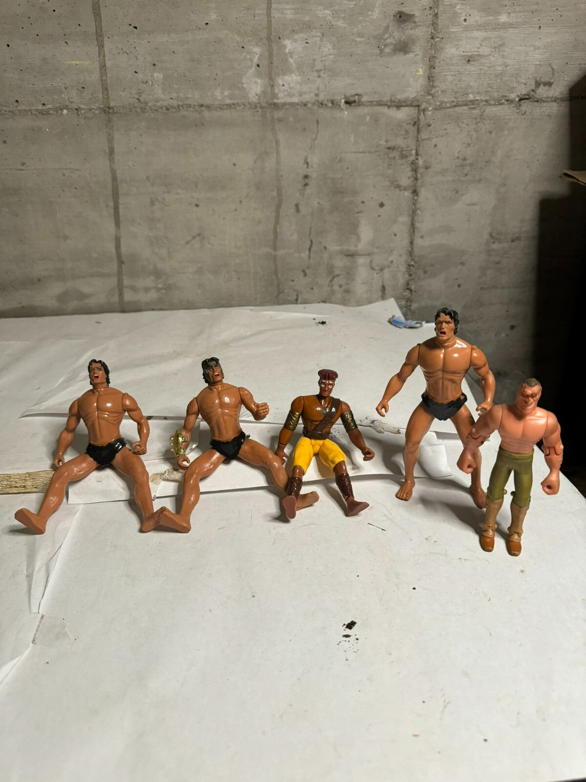 Lotto Action figure Tarzan Trendmasters 5 personaggi