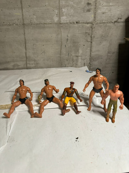Lotto Action figure Tarzan Trendmasters 5 personaggi