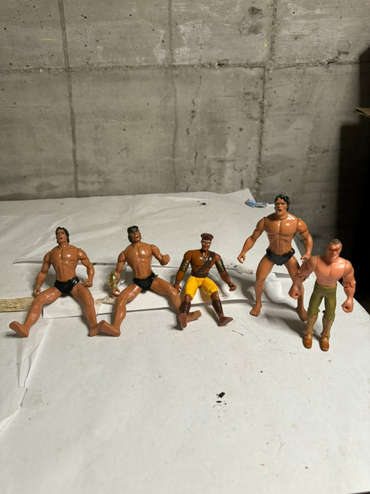 Lotto Action figure Tarzan Trendmasters 5 personaggi