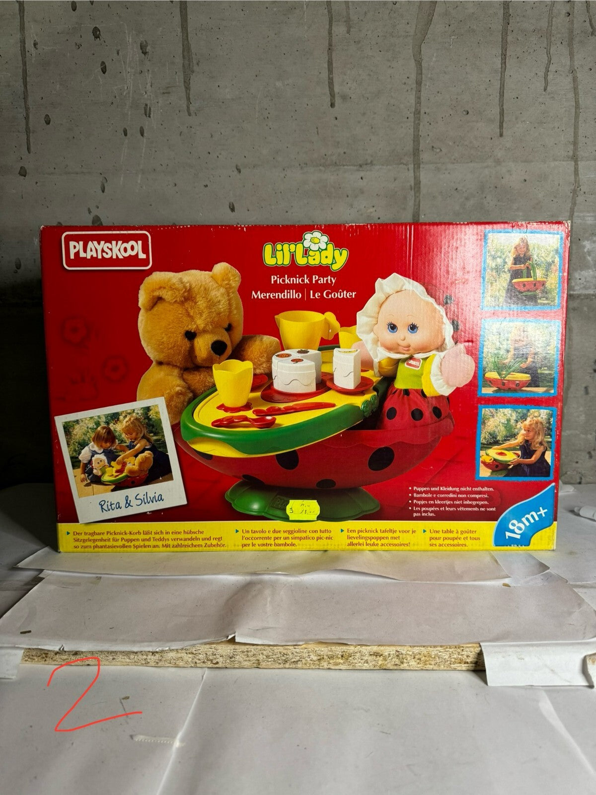 PLAYSKOOL LIL'LADY PICKNICK PICNIC PARTY RITA SILVIA MERENDILLO SET FOR DOLLS