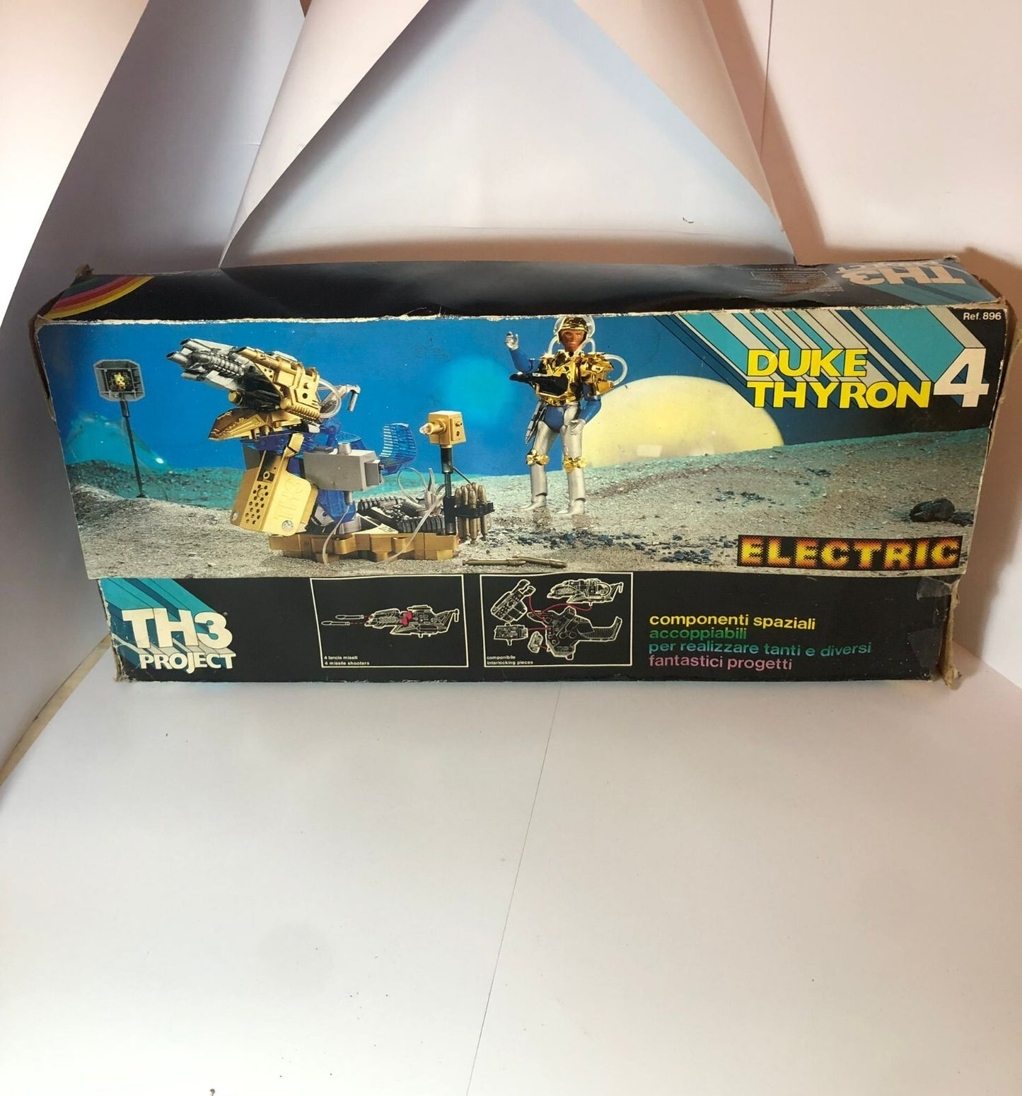 Edison Giocattoli TH3 Project DUKE THYRON 20 cm ACTION FIGURE MIB, 1979 ITALY