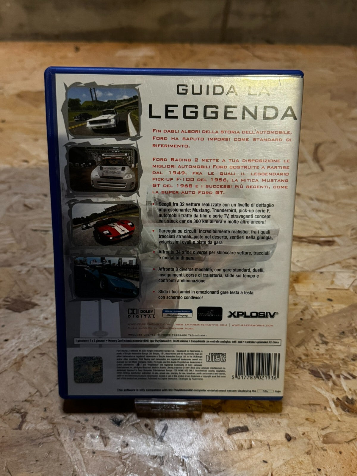 FORD RACING 2 SONY PS2 PLAYSTATION 2 PAL EU EUR ITA ITALIANO ORIGINALE COMPLETO
