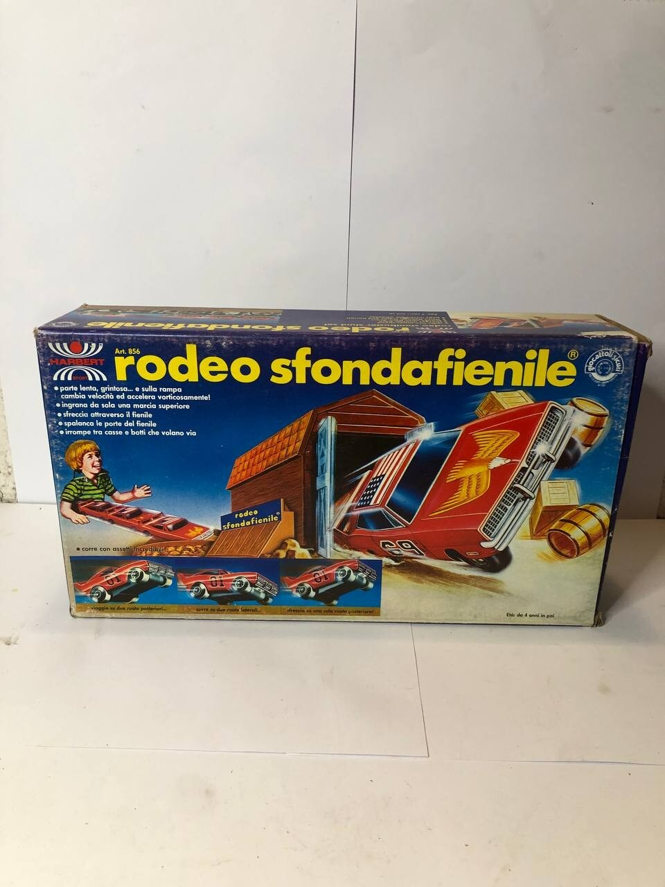 Rarissimo RODEO SFONDAFIENILE Dukes Hazzard Harbert anni 80 nuovo in box