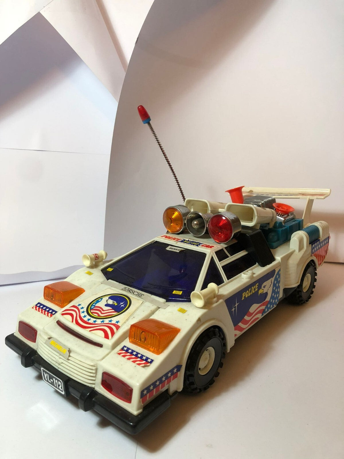 Vintage Police Car Toy 1980’s Collectors item made in taiwan