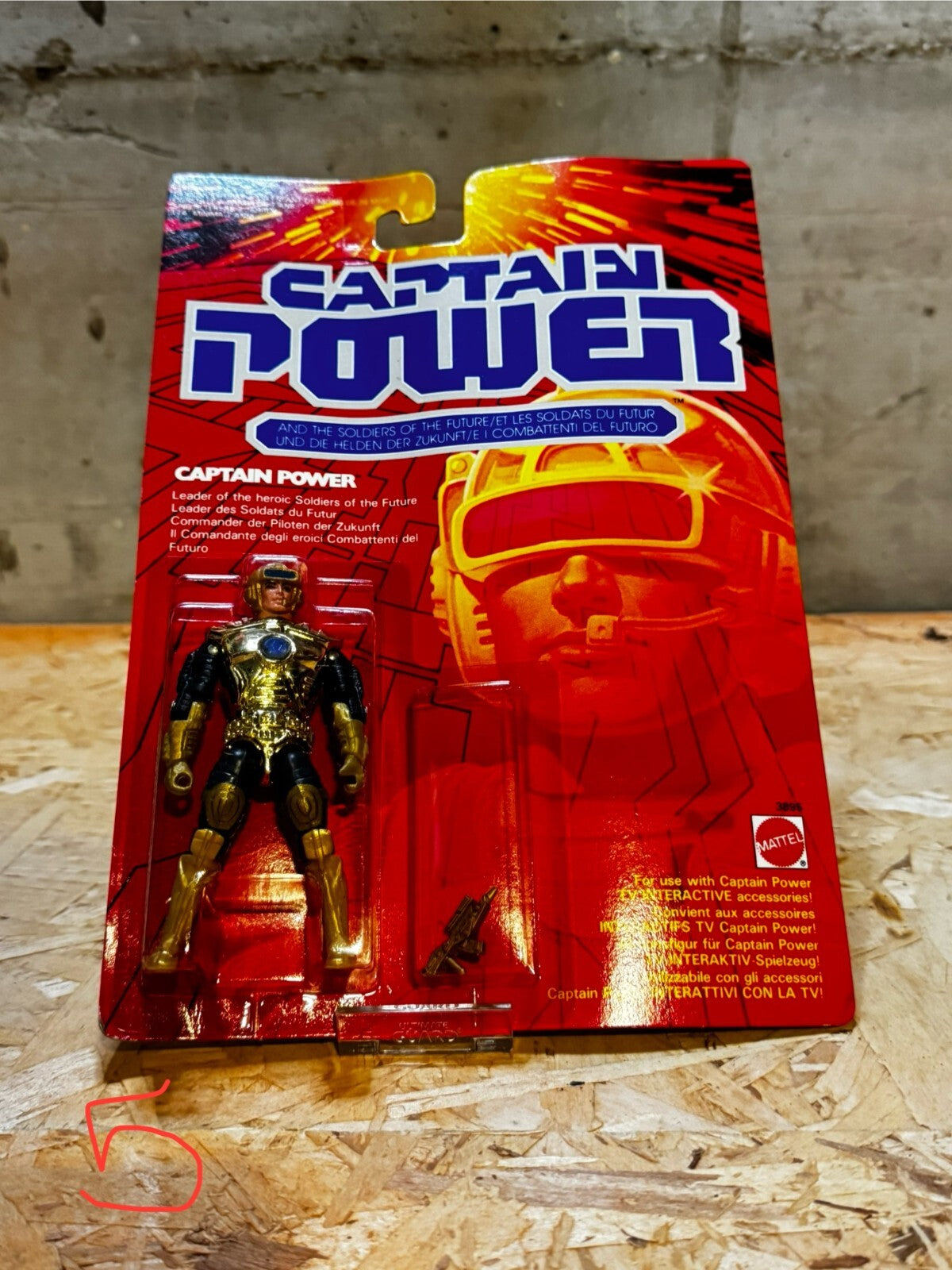 NOS CAPTAIN POWER CAPITAN MATTEL VINTAGE ACTION FIGURE