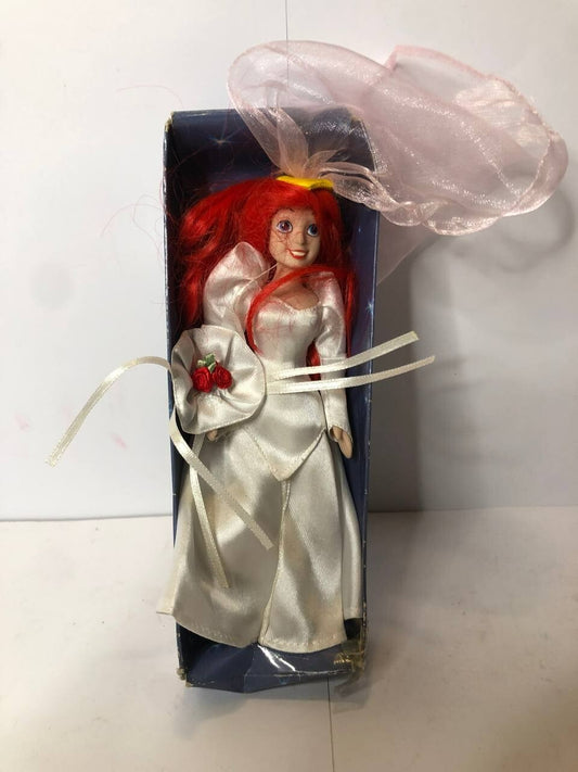 BAMBOLA DOLL FIGURE PORCELLANA 17cm SIRENETTA ARIEL SPOSA DISNEY DE AGOSTINI 