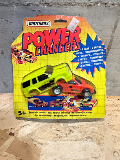 POWER CHANGERS MATCHBOX ,VINTAGE rossa e gialla