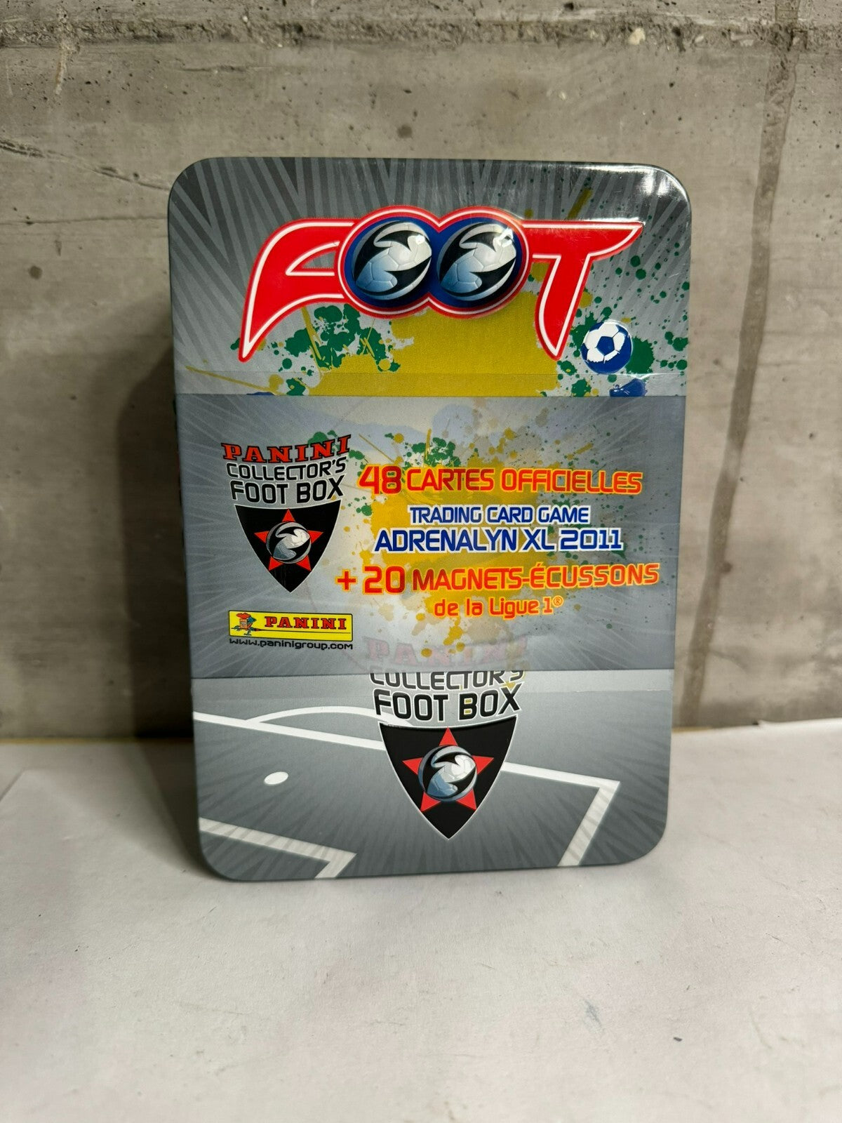 BOX METAL PANINI ADRENALYN XL CHAMPIONNAT FOOT 2010/2011