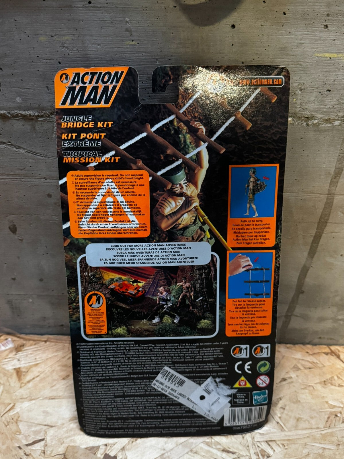 ✶ ACTION MAN JUNGLE BRIDGE KIT TROPICAL MISSION HASBRO VINTAGE