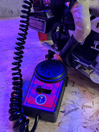Moto della polizia sirena tritonale con radio microfone mic non funz