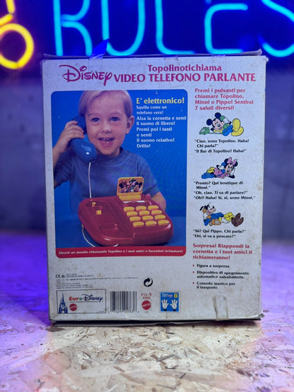 Vintage VideoTelefono Parlante 1991 Mickey's Topolinotichiama